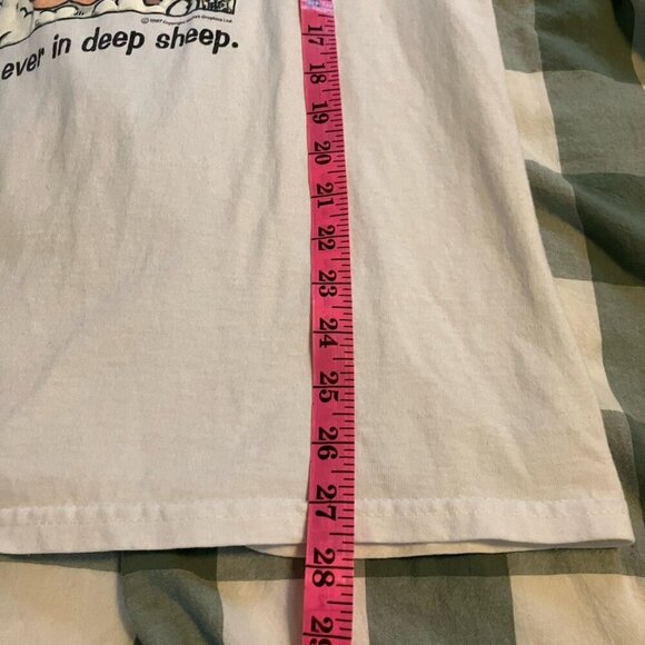 Vintage 1997 Herd of Laughter Deep Sheep T-shirt Womens L 90s Funny Novelty Tee - Picture 9 of 9